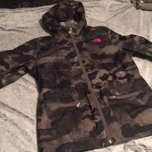 The North Face Camo Rain Coat